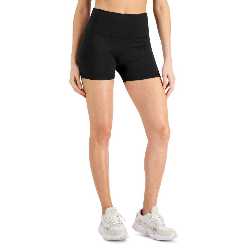 ID Ideology Biker Shorts Womens Medium Compression Deep Black Excellent